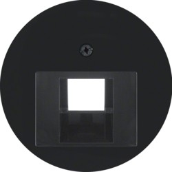 berker plaque centrale pour raccordement data simple serie r.classic