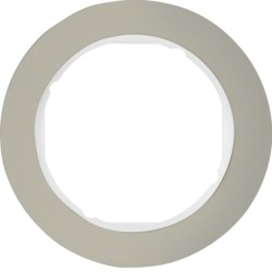 berker afdekplaat 1-voudig serie r.classic inox / polarwit