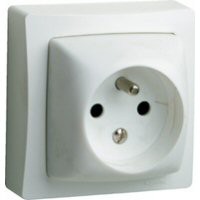 LEGRAND OTEO boîtier simple équipé d'une prise bipolaire terre LEGRAND OTEO boîtier simple équipé d'une prise bipolaire terre