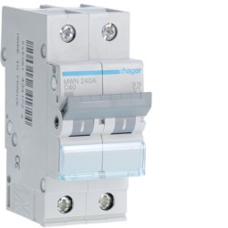 HAGER automatische schakelaar 3ka 2p c 40a HAGER automatische schakelaar 3ka 2p c 40a