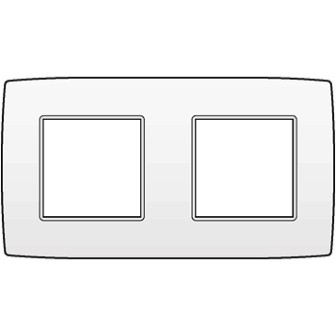 NIKO ORIGINAL plaque de recouvrement double horizontal/vertical NIKO ORIGINAL plaque de recouvrement double horizontal/vertical