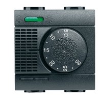 BTICINO living light thermostat d'ambiance 230V 2A électronique avec commutateur été/hiver noir BTICINO living light thermostat d'ambiance 230V 2A électronique avec commutateur été/hiver noir
