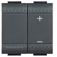 BTICINO living light universele drukknopdimmer resistief-inductief-capacitief 3-400w 2 modules (ar) BTICINO living light universele drukknopdimmer resistief-inductief-capacitief 3-400w 2 modules (ar)