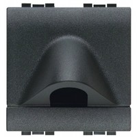 BTICINO living light sortie de câble diamètre 9.5mm 2 modules noir BTICINO living light sortie de câble diamètre 9.5mm 2 modules noir