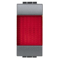 BTICINO living light voyant avec diffuseur rouge luminable noir BTICINO living light voyant avec diffuseur rouge luminable noir