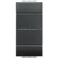 living light drukknop axiaal 1 no contact 10a 1 module (ar)