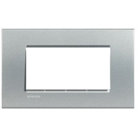 living light plaque rectangulaire pour 4 modules alu