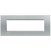 BTICINO living light plaque rectangulaire pour 7 modules alu BTICINO living light plaque rectangulaire pour 7 modules alu