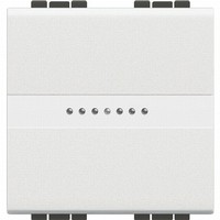 BTICINO living light wisselschakelaar axiaal 2 module 10a