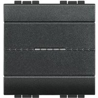 BTICINO living light interrupteur va-et-vient 2 modules 10a noir