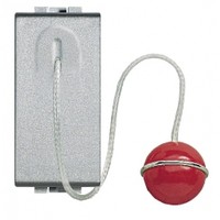 BTICINO living light drukknop met trekcontact 10a 250v 1 polig (te) BTICINO living light drukknop met trekcontact 10a 250v 1 polig (te)