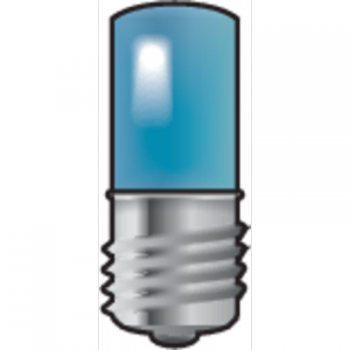 niko e10 lamp met blauwe led voor drukknoppen 6a of signaalapparaten