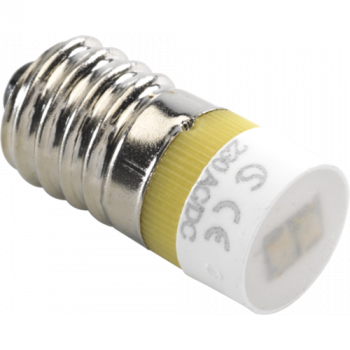 niko lampe e10 avec led ambre pour boutons poussoir 6a ou appareils de signalisation