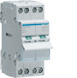 HAGER interrupteur modulaire 4 pôles 32a 230v HAGER interrupteur modulaire 4 pôles 32a 230v