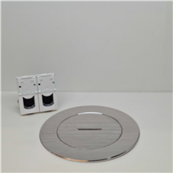 arpi prise de sol 2 x rj45 utp cat 6 ip66 stainless steel brushed