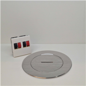 arpi vloerstopcontact voor 2 luidsprekers stainless steel brushed (01)