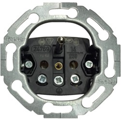stopcontact met ronde sokkels 2 polig met aarding 16a serie 1930