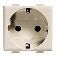 BTICINO stopcontact met veiligheid magic 2p+a - 250 v - 10/16 a - 2 modules