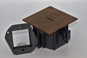 SQUARE arpi boîtier ip 66 sans fonctionalité finition bronze stainless steel brushed