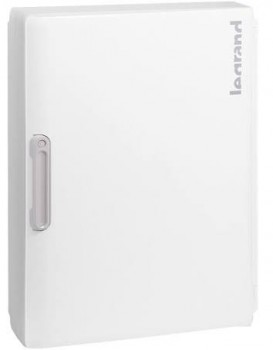 coffret saillie xl³ 125 - 3 rangées 54 modules porte opaque blanche