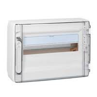 coffret saillie xl³ 125 - 1 rangée 18 modules porte transparente