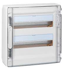 coffret saillie xl³ 125 - 2 rangées 36 modules porte transparente