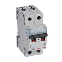 disjoncteur tx³ 3000a 2p c16 230/400v - 2 modules