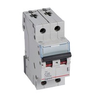 disjoncteur tx³ 3000a 2p c20 230/400v - 2 modules