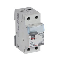 interrupteur différentiel tx³ 2p 300ma 63a type a-s - 2 modules