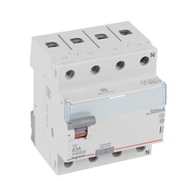 LEGRAND differentieelschakelaar tx³ 4p 300ma 63a type a - 4 modules LEGRAND differentieelschakelaar tx³ 4p 300ma 63a type a - 4 modules
