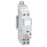 cx³ vermogens contactor 230v - 2p-25a 250v - 2no - 1module