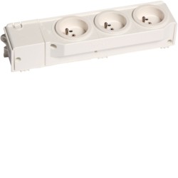 HAGER bloc multiprises pr armoire vdi avec 3 prises rotatives HAGER bloc multiprises pr armoire vdi avec 3 prises rotatives