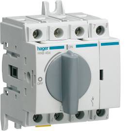 HAGER interrupteur à coupure apparente 4p 40a poignée rotative courte HAGER interrupteur à coupure apparente 4p 40a poignée rotative courte