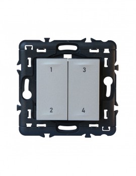 LEGRAND valena nwn commande rf sans piles scénarios 4 boutons-poussoirs (alu) LEGRAND valena nwn commande rf sans piles scénarios 4 boutons-poussoirs (alu)