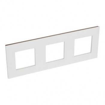 LEGRAND valena plaque de finition blanc-or-rosé triple hor.vert. 71mm LEGRAND valena plaque de finition blanc-or-rosé triple hor.vert. 71mm