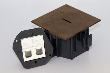 SQUARE arpi prise de sol ip66 2 x rj45 cat 6 utp bronze stainless steel brushed SQUARE arpi prise de sol ip66 2 x rj45 cat 6 utp bronze stainless steel brushed