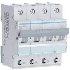 HAGER automatische schakelaar 3ka c 3p+n 32a 4m quickconnect