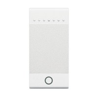 BTICINO living light poussoir avec éclairage no 1 module bornes à vis blanc BTICINO living light poussoir avec éclairage no 1 module bornes à vis blanc