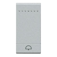 BTICINO living light toets wip 1 module symbool ' bel ' (te) BTICINO living light toets wip 1 module symbool ' bel ' (te)