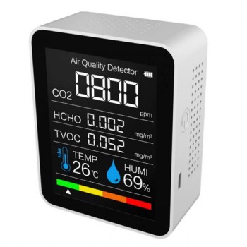 sanutal co2 meter 5 in 1 luchtkwaliteitsmeter