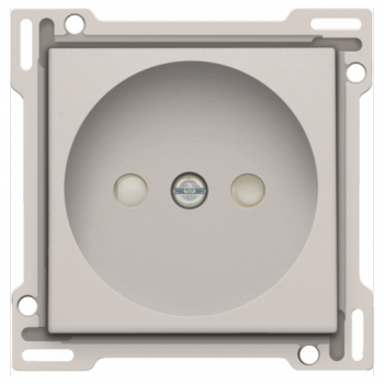 NIKO plaque centrale pour prise de courant sans terre gris NIKO plaque centrale pour prise de courant sans terre gris