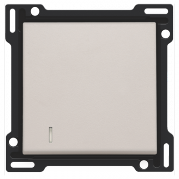 NIKO ORIGINAL niko set de finition avec voyant pour interrupteur ou bouton poussoir simple gris NIKO ORIGINAL niko set de finition avec voyant pour interrupteur ou bouton poussoir simple gris