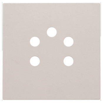 niko afwerkingsset voor 5 polige telefooncontactdoos grijs (102)