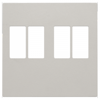 niko afwerkingsset voor tweevoudige luidsprekeraansluiting grijs (102)