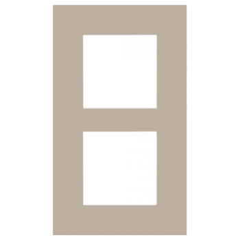 NIKO PURE niko afdekplaat pure tweevoudig verticaal champagne NIKO PURE niko afdekplaat pure tweevoudig verticaal champagne