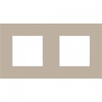 NIKO PURE niko afdekplaat pure tweevoudig horizontaal/verticaal champagne NIKO PURE niko afdekplaat pure tweevoudig horizontaal/verticaal champagne