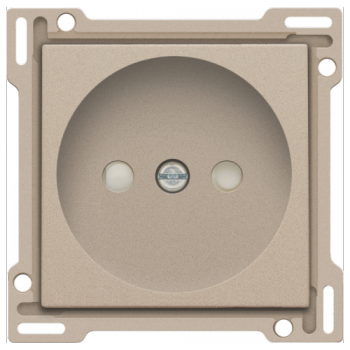 NIKO afwerkingsset champagne coated voor stopcontact 2p zonder aarding NIKO afwerkingsset champagne coated voor stopcontact 2p zonder aarding