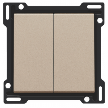 NIKO PURE niko afwerkingsset met 2 toetsen voor verschillende mechanismen champagne coated (157) NIKO PURE niko afwerkingsset met 2 toetsen voor verschillende mechanismen champagne coated (157)