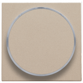 niko afwerkingsset met doorschijnende ring zonder lampsymbool voor drukknop champagne coated (157)