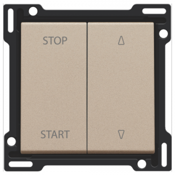 niko afwerkingsset voor elektrisch gescheiden rolluikschakelaar champagne coated (157)